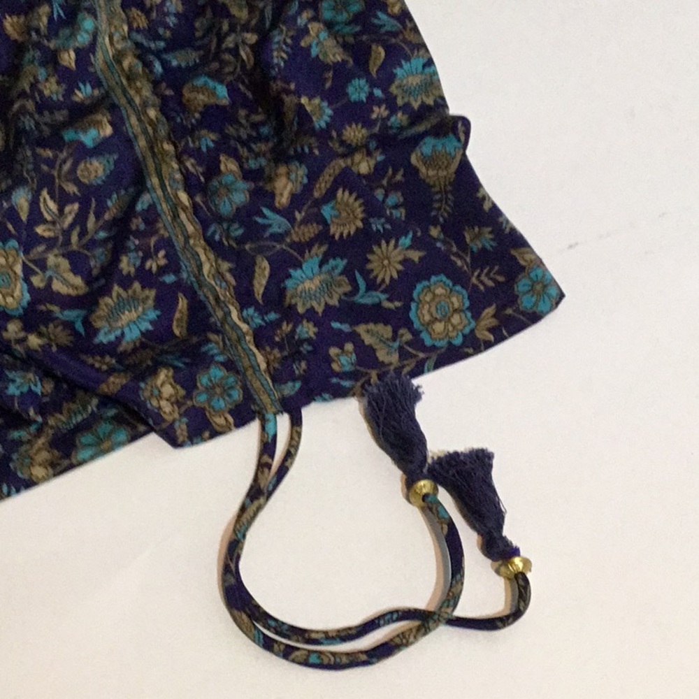 RAGA 🆕 Anthropology floral print shorts w/elastic waist,tightening cord, M - Picture 9 of 12